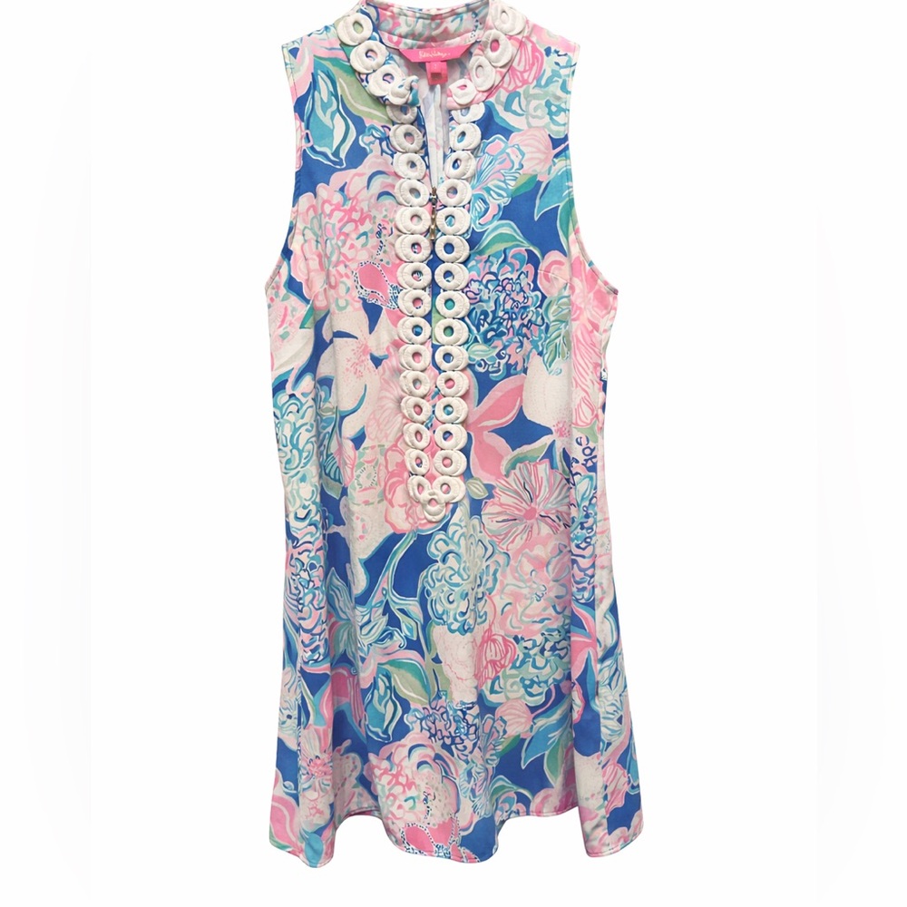 Lilly Pulitzer Pink and Blue Floral Dress